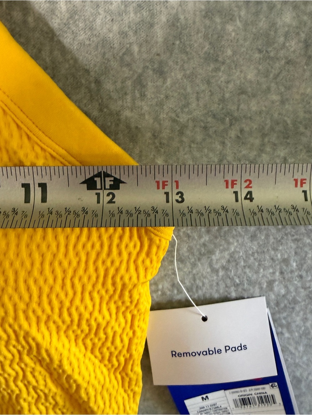 JoyLab Bright Yellow Ribbed Racerback Crop Bralette medium - Picture 5 of 8
